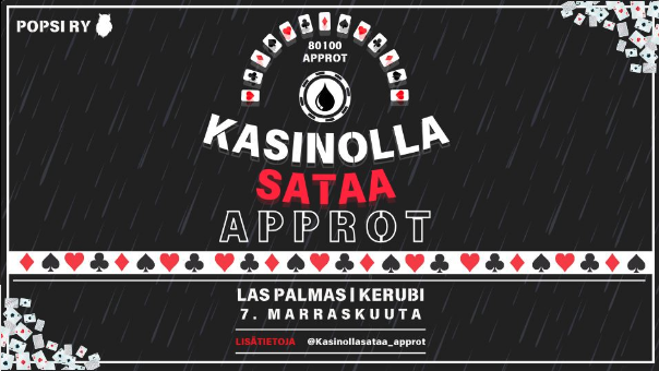 Kasinolla sataa-approt