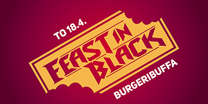 Feast in Black -burgeribuffa 18.4.